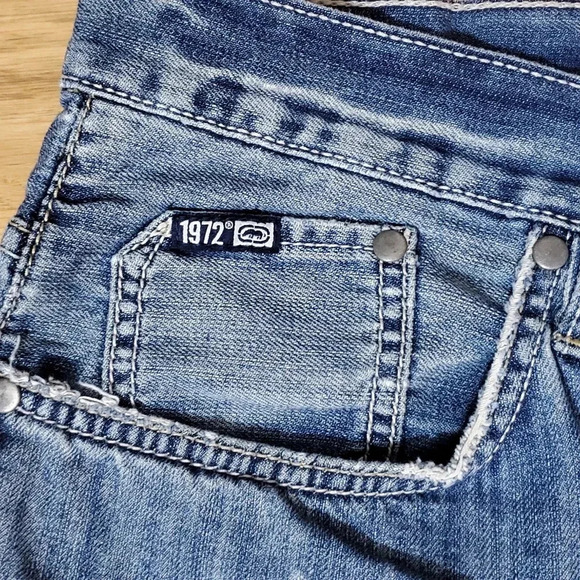 Vintage 90s Ecko Baggy Fit 1972 Jeans Mens Light Wash‎ 40 x 32 Distressed. - Picture 2 of 15